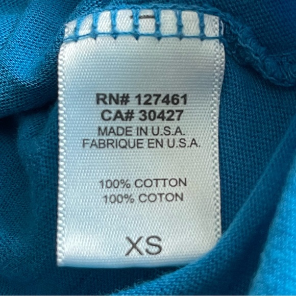 WILDFOX | Distressed Mermaid Skeleton Blue T Shirt | XS - Picture 13 of 16